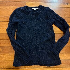 Boden Navy Cable Knit Sweater
